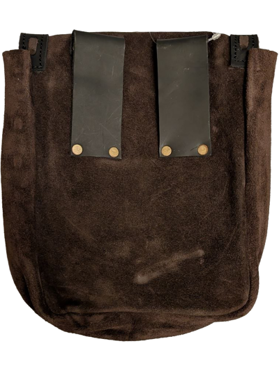 Trollfelsen Mittelalter Gewandung Gürteltasche Arne Dunkelbraun mit Schwarz hinten